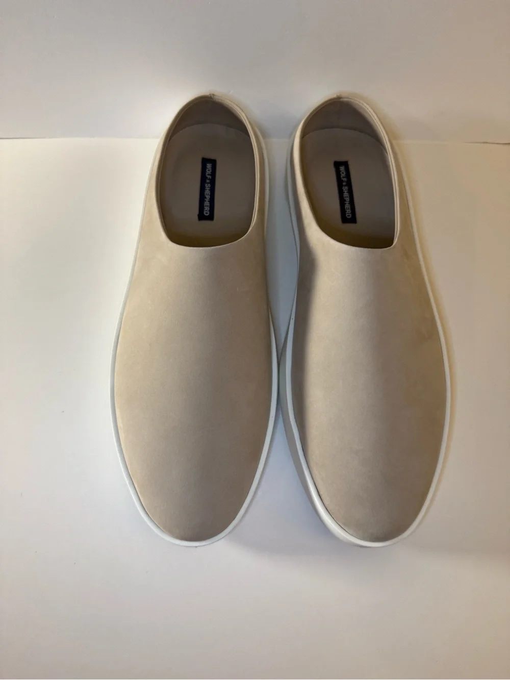 Men's Slip-On Suede Loafers in Beige - Casual Comfort